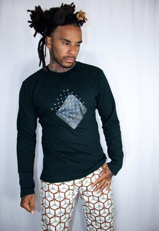 MOSCHINO BLACK VINTAGE SWEATSHIRT