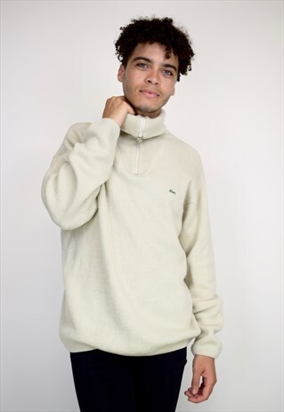 VINTAGE 90'S LACOSTE 1/4 ZIP JUMPER