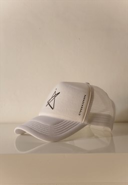 White cap hat with star graphic