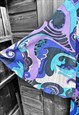 VINTAGE 60S 70S KALEIDOSCOPE BOHO MAXI DRESS 