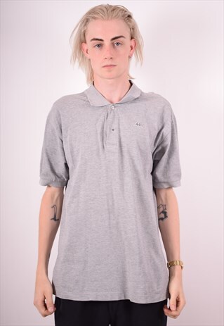 ROBE DI KAPPA MENS VINTAGE POLO SHIRT LARGE GREY 90S