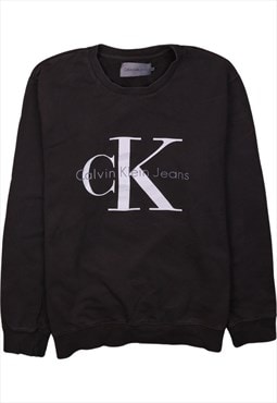 Vintage 90's Calvin Klein Sweatshirt Spellout Crew Neck