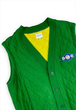 United Colors of Benetton Vintage 90s Green padded gilet