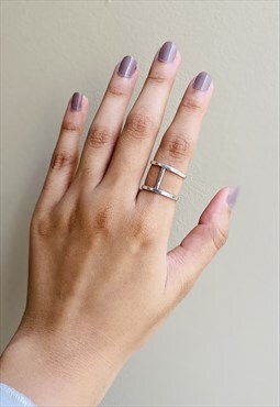 Silver Classic Cage Ring