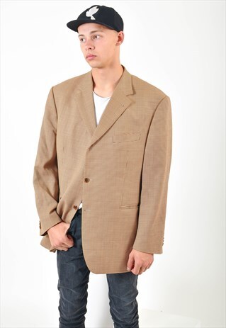VINTAGE 90S CHECKED BLAZER JACKET