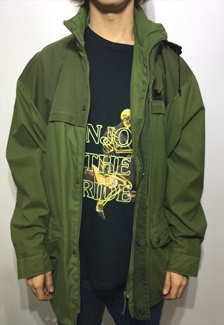 VINTAGE 90' OLDSCHOOL COOL GREEN UNISEX JACKET