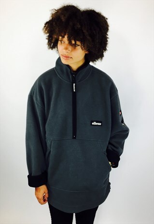 VINTAGE ELLESSE CHUNKY TEDDY BEAR FLEECE JACKET