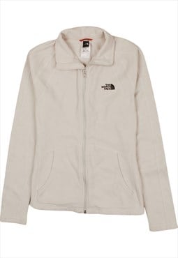 The N 90's Full Zip Up Fleece Jumper Small White