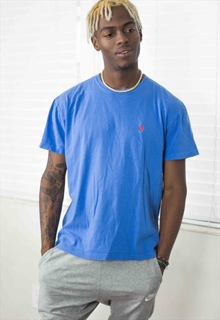 VINTAGE POLO RALPH LAUREN T-SHIRT LOGO 90S S 5.4