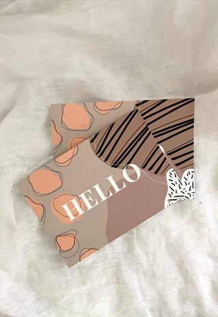 A5 'HELLO' NOTE CARD