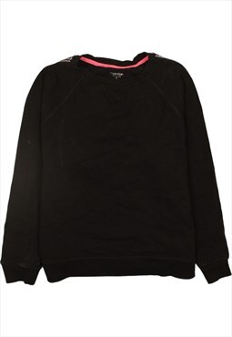 Vintage 90's Calvin Klein Sweatshirt Plain Crew Neck Black