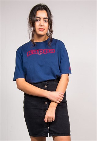 90'S VINTAGE BLUE KAPPA T-SHIRT