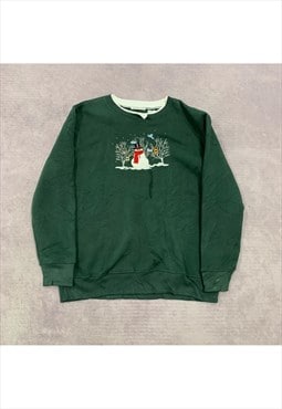 Vintage Christmas Sweatshirt Women's M