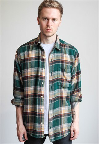 VINTAGE FLANNEL SKATER SHIRT