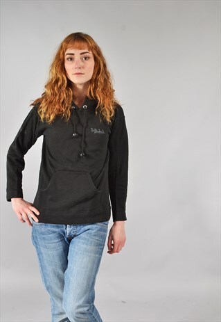 VINTAGE BLACK 'THE DARKSIDE' HOODIE