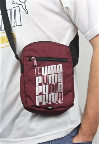 90'S RETRO-STYLE BURGUNDY SIDE BAG