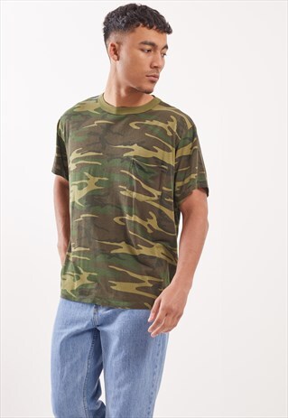 VINTAGE CAMO PRINT T-SHIRT