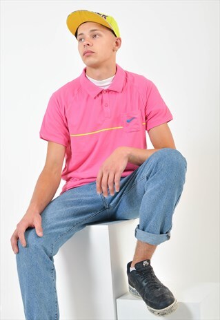 VINTAGE NIKE POLO SHIRT IN PINK