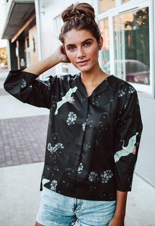 CRANE PRINT SHIRT