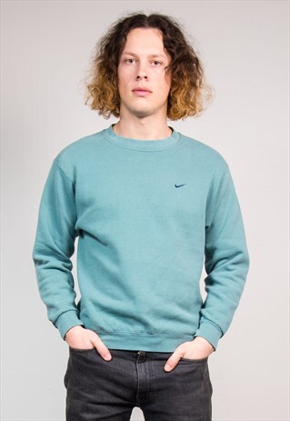 VINTAGE 90'S NIKE BLUE SWEATSHIRT JUMPER
