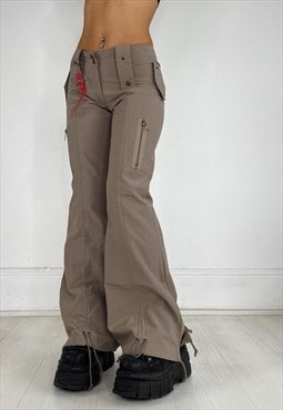 Vintage Y2k Cargo Pants Trousers Flares Deadstock 90s 