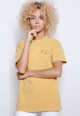 YOU ARE GOLD BABY, SOLID GOLD WASHED GRAPHIC T-SHIRT