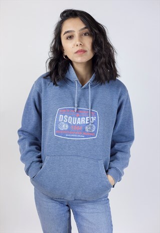 VINTAGE DSQUARED BLUE HOODIE