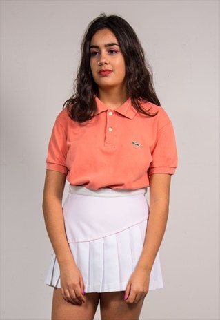 VINTAGE 90'S PEACH PINK LACOSTE POLO T-SHIRT