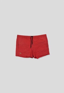Vintage Lacoste Swim Shorts in Red