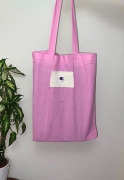 Reworked Champion Baby Pink Tote Bag