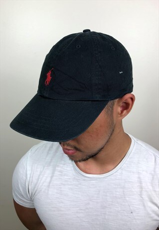VINTAGE BLACK RALPH LAUREN CAP