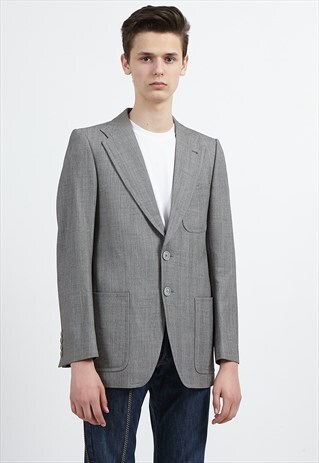 VINTAGE GREY DYCKHOFF BLAZER JACKET