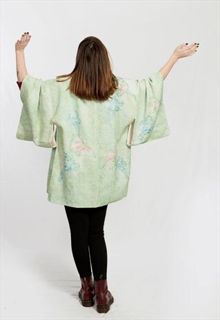 VINTAGE JAPANESE KIMONO HAORI IN MINT