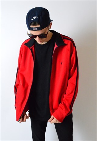 VINTAGE 90S RED RALPH LAUREN TRACK JACKET