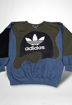 Reworked Adidas Embroidered Sweatshirt