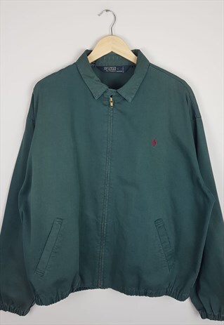 VINTAGE POLO RALPH LAUREN HARRINGTON JACKET GREEN