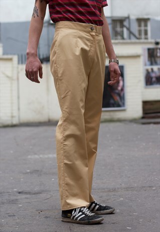 FUNKY VINTAGE 70S YELLOW PANTS HIGHER WAIST