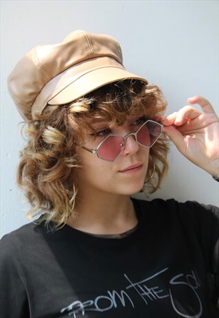 DESIGNER SQUARE SUNGLASSES PINK