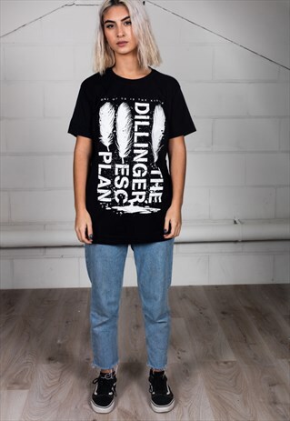 OFFICIAL THE DILLINGER ESCAPE PLAN FEATHERS UNISEX T-SHIRT