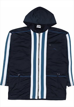 Vintage 90's Reebok Windbreaker Track Jacket Retro Black,