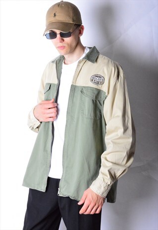 VINTAGE 80S BEIGE KHAKI LEVIS LIGHTWEIGHT COTTON JACKET