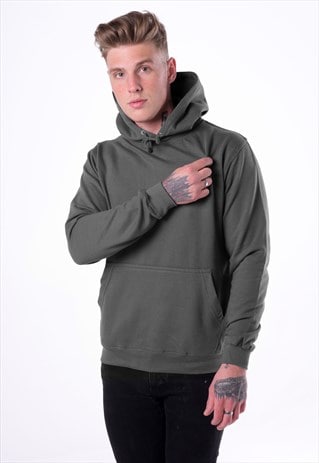 Essential Blank Pullover Hoody - Charcoal Heather Grey | 54 Floral ...