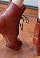 LEATHER ANKLE BOOTS SIZE 5