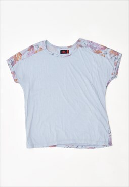 Vintage 00's Y2K Kappa T-Shirt Top Floral Blue