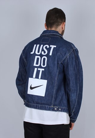 LEVIS REWORKED JEANS JACKET CUSTOM X NIKE JUST DO IT