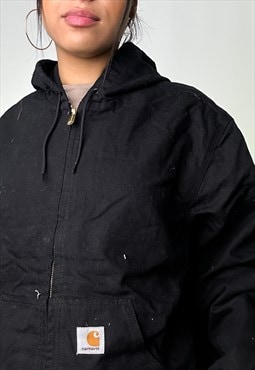 Black Vintage Carhartt Active Deadstock Workwear Jacket Coat