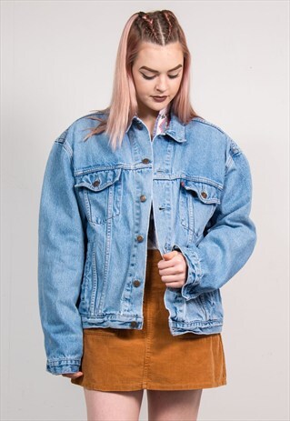 90'S VINTAGE LEVI'S FADED BLUE DENIM JACKET