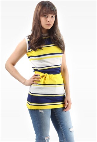MOD RETRO 70S TOP STRIPED
