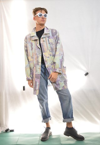 VINTAGE MULTICOLOUR OVERSIZE WINDBREAKER JACKET