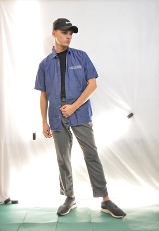 BLUE VINTAGE TWO COLOUR SHIRT